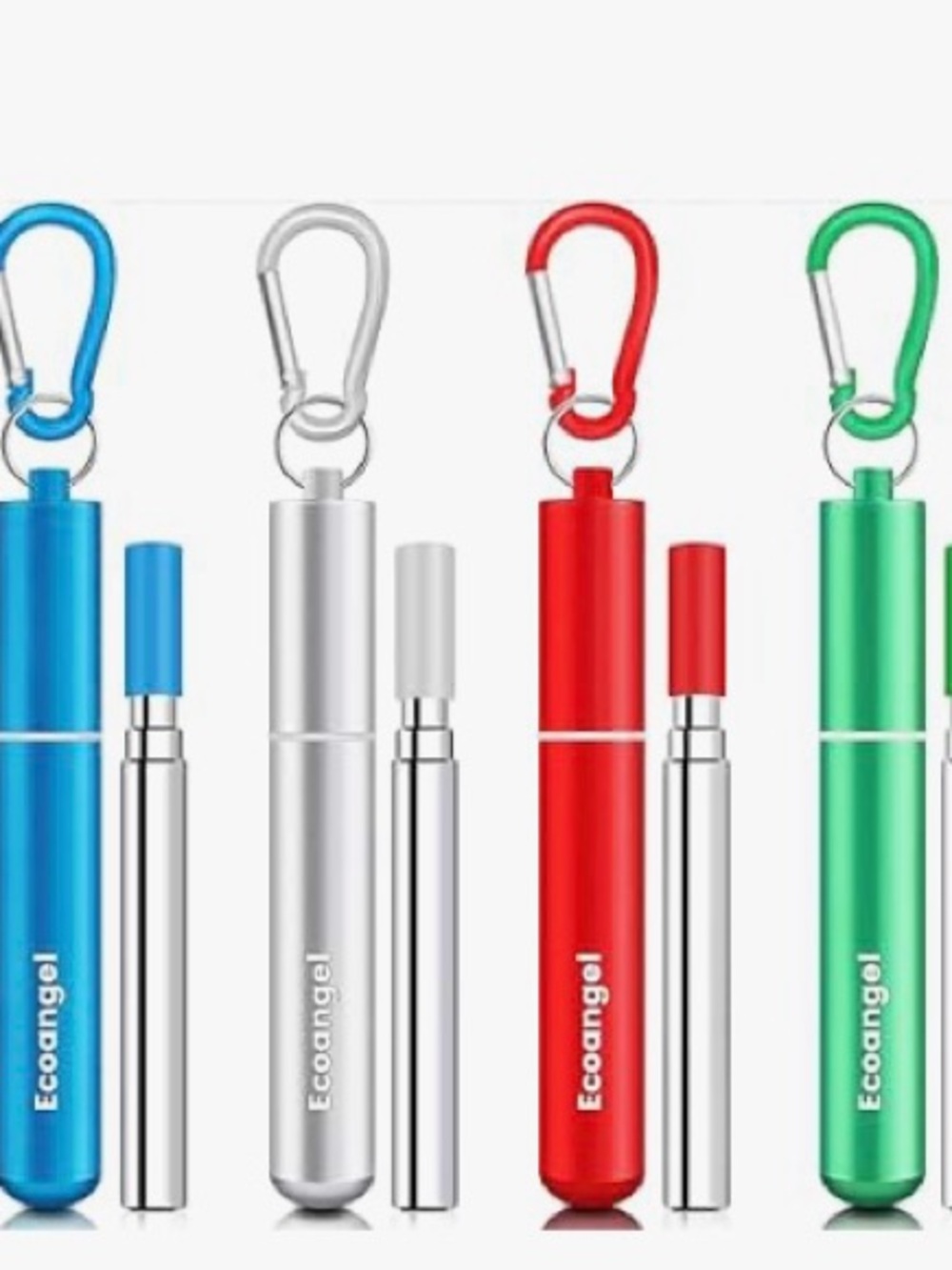 Cruise ship essentials- reusable metal straws, four pack